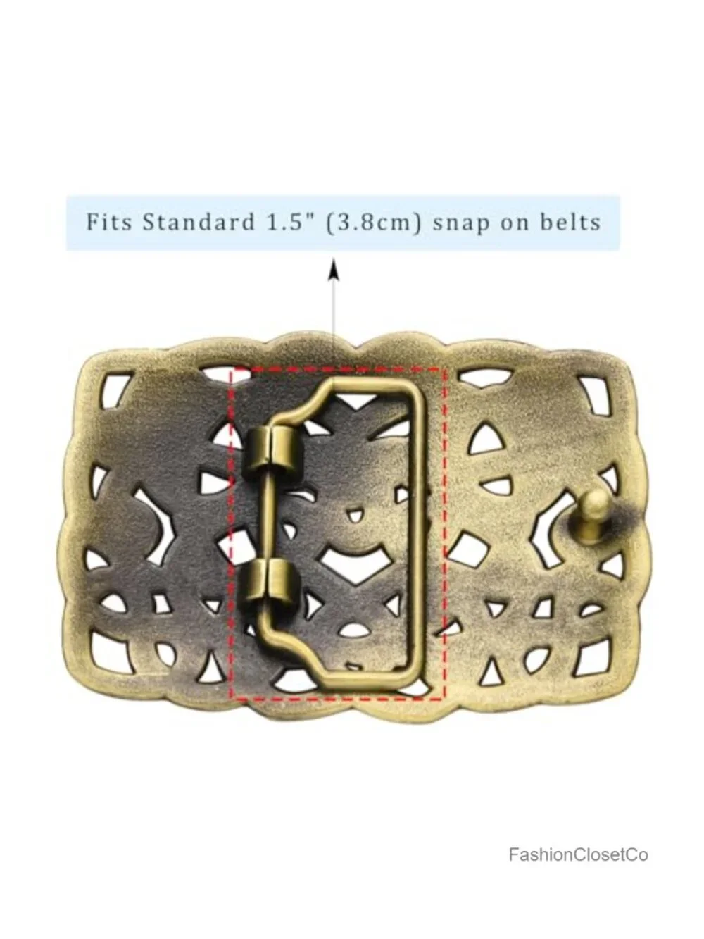 Western Knot Belt Buckle Zinc Alloy Women Men Cowgirl